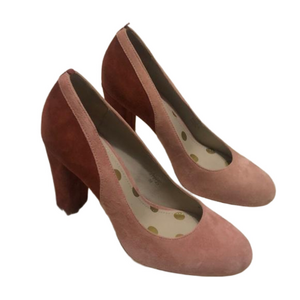 NWOB Boden Suede Leather Pump Heels Sz 38